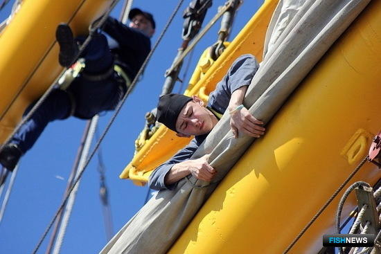 Курсанты «Паллады» получают важные навыки в кругосветке Курсанты «Паллады» получают важные навыки в кругосветке