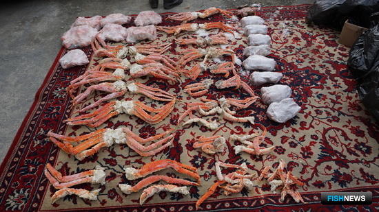 В гости к браконьерскому крабу зашли силовики В гости к браконьерскому крабу зашли силовики