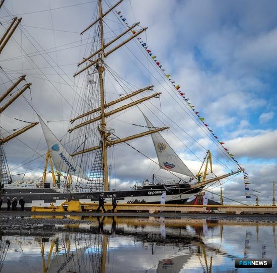 «Седов» встретили из уникальной экспедиции «Седов» встретили из уникальной экспедиции
