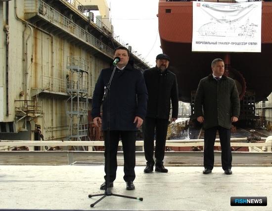 Второй траулер для &laquo;Норебо&raquo; встал на воду