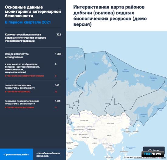 Рыбакам предложили интерактивную карту ветбезопасности районов промысла