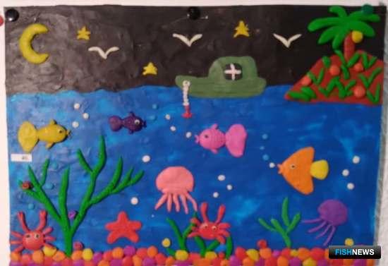 Труд рыбаков Заполярья запечатлели в рисунках и поделках