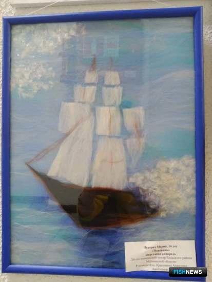 Труд рыбаков Заполярья запечатлели в рисунках и поделках