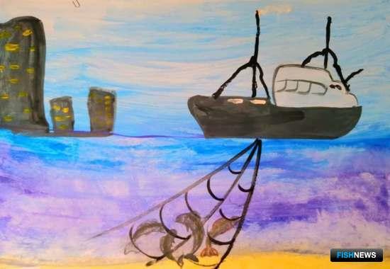 Труд рыбаков Заполярья запечатлели в рисунках и поделках