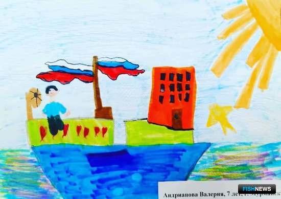 Труд рыбаков Заполярья запечатлели в рисунках и поделках
