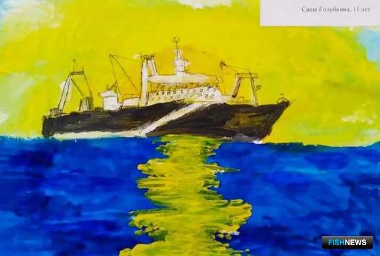 Труд рыбаков Заполярья запечатлели в рисунках и поделках
