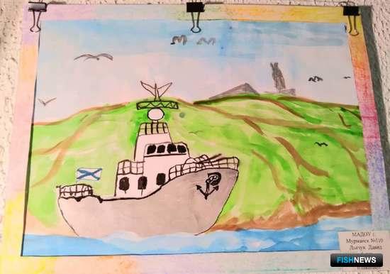 Труд рыбаков Заполярья запечатлели в рисунках и поделках