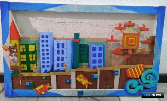 Труд рыбаков Заполярья запечатлели в рисунках и поделках