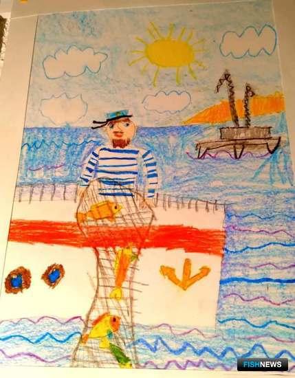 Труд рыбаков Заполярья запечатлели в рисунках и поделках