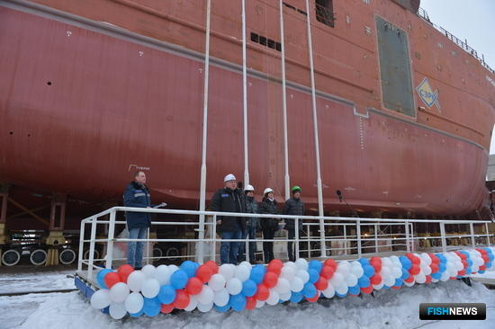 В Выборге спущен на воду четвертый траулер АТФ