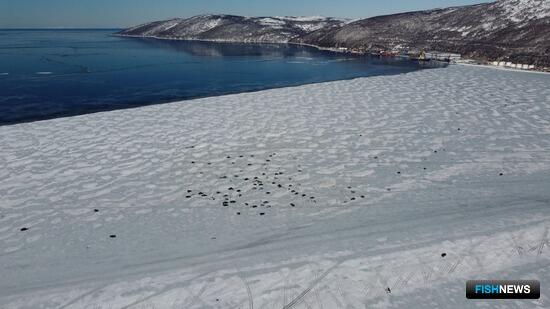 За рыбаками-любителями Колымы наблюдают с неба