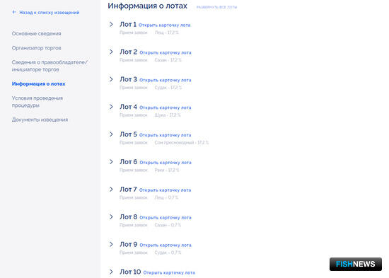 Рыбные лимиты в Марий Эл разыграют на торгах